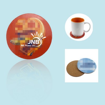 Round Hardwood Coaster