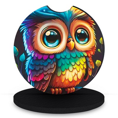 2.5" Automotive Drink Coaster Non Slip Design Car