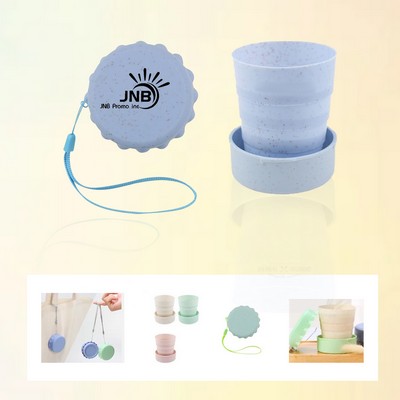 Collapsible Telescopic Cup Made from Wheat Straw